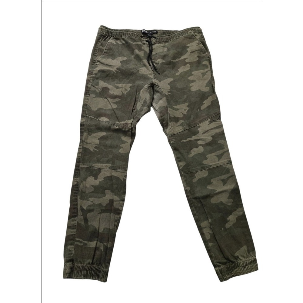 Brooklyn Cloth Joggers Mens XL Camo Green‎ Elastic Waist Drawstring Casual Pants